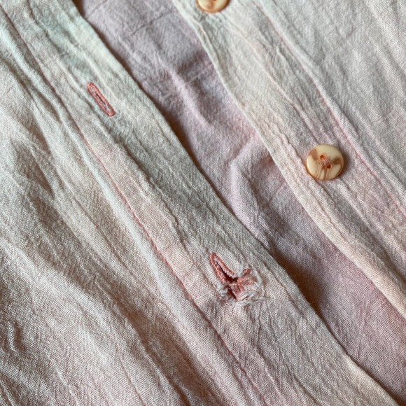 pink oversized button down shirt - Picture 4 of 12